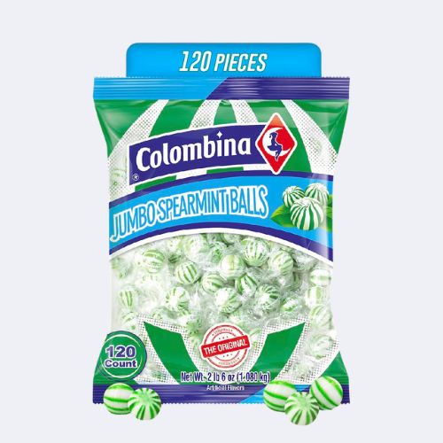 Colombina Jumbo Spearmint Balls 120 pieces