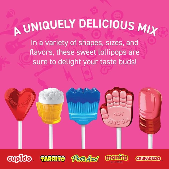 Vero Mix Banda Dulce Assorted Sweet Lollipops 20 Piecess