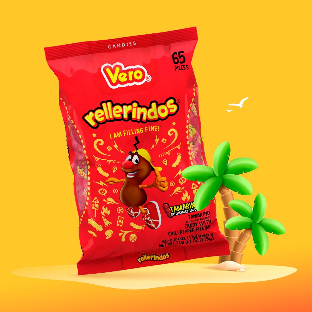 Vero Rellerindos Tamarind Flavor Hard Candy 65 Pieces