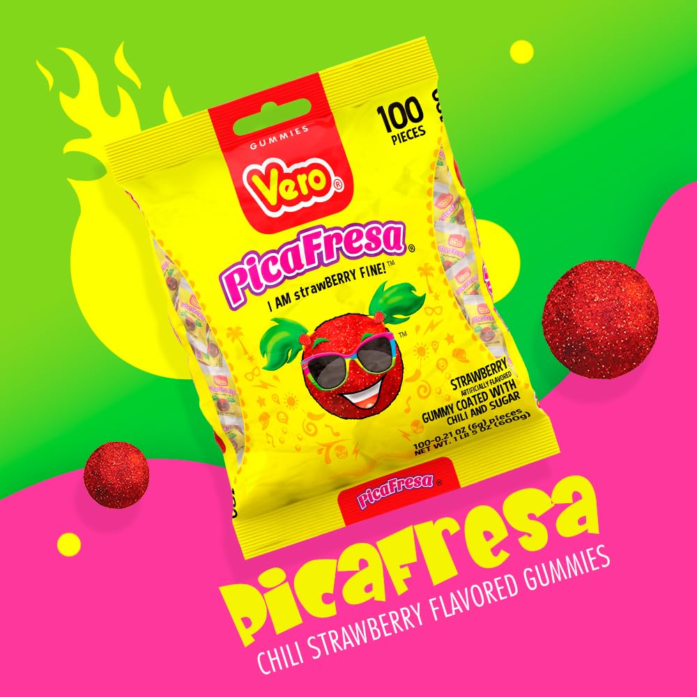 Vero PicaFresa Strawberry Flavored 100 Pieces