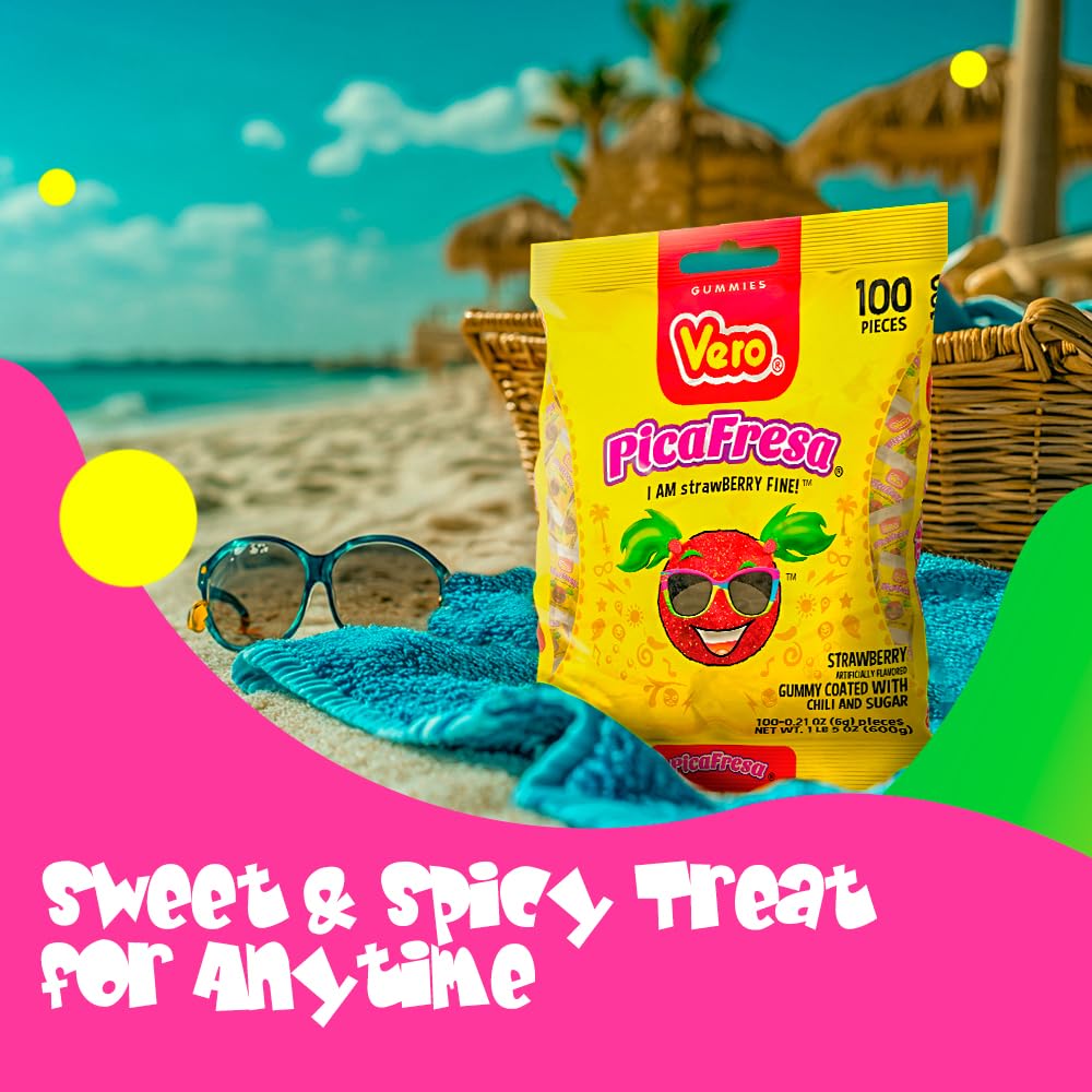 Vero PicaFresa Strawberry Flavored 100 Pieces