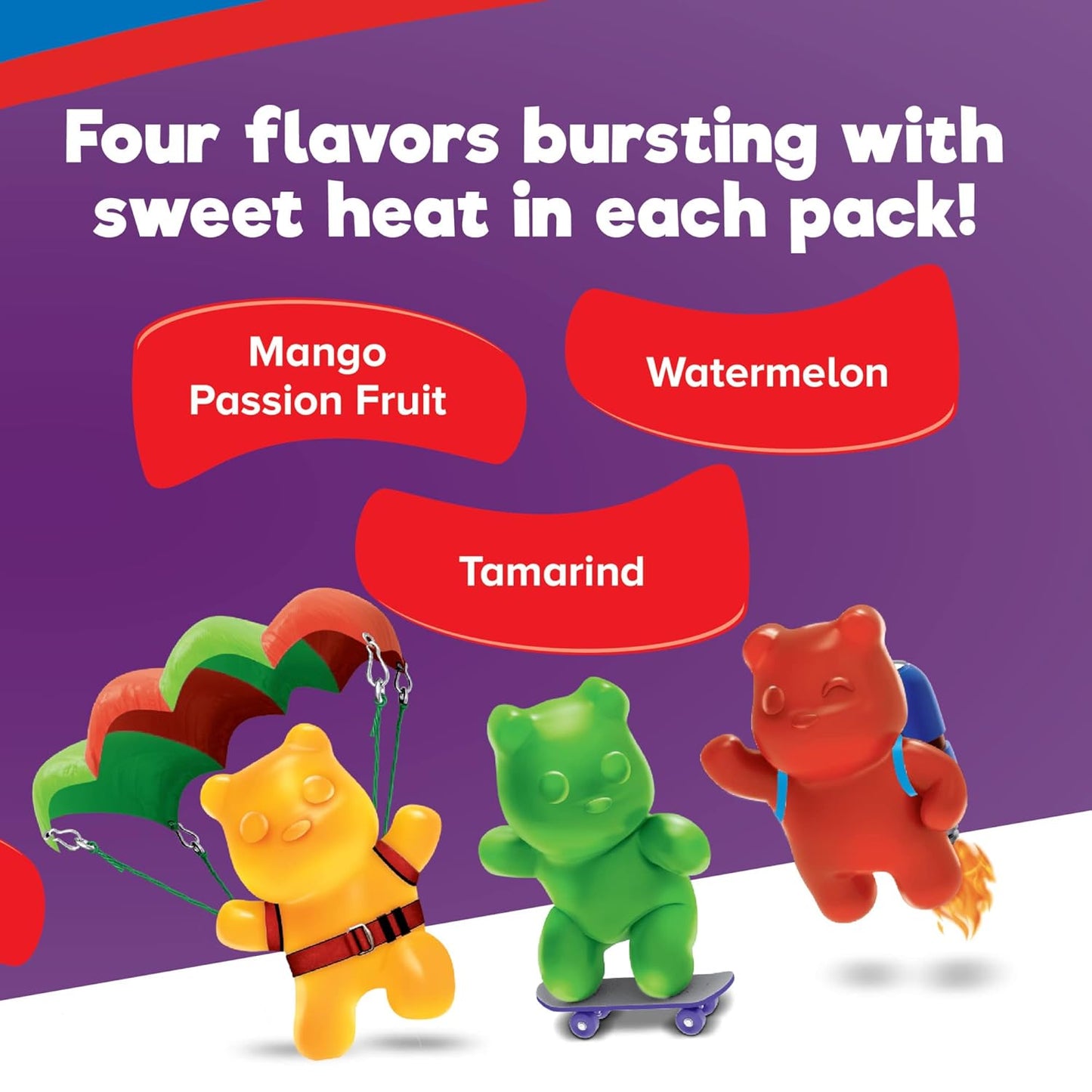 Ricolino Panditas Little Panda Gummy Bears Extreme Heat 6 Individual Bags