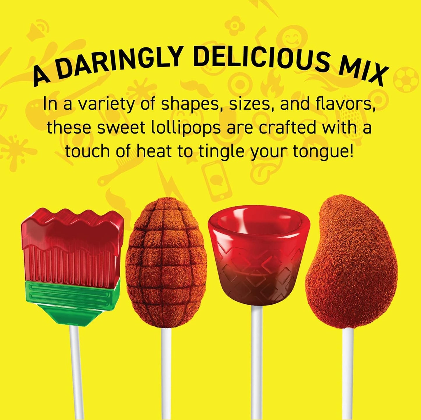 Vero Banda Fuego Mix Assorted Chili Lollipops 40 Pieces