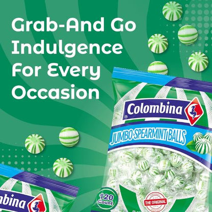 Colombina Jumbo Spearmint Balls 120 pieces