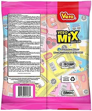 Vero Mix Banda Dulce Assorted Sweet Lollipops 20 Piecess