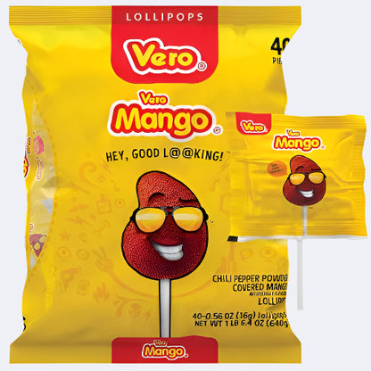 Vero Mango & Pinta Azul Lollipops 40 Count