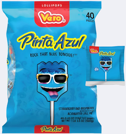 Vero Mango & Pinta Azul Lollipops 40 Count